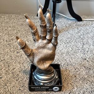 Spooky Village Animated Hand Halloween Decor Sound Activated Eerie Sound Effects